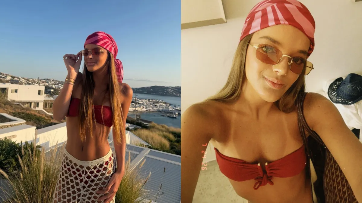 Rafaela Justus exibe look praiano na Grécia