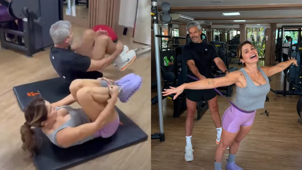 Flávia Alessandra se declara a Otaviano em treino: "Te amo