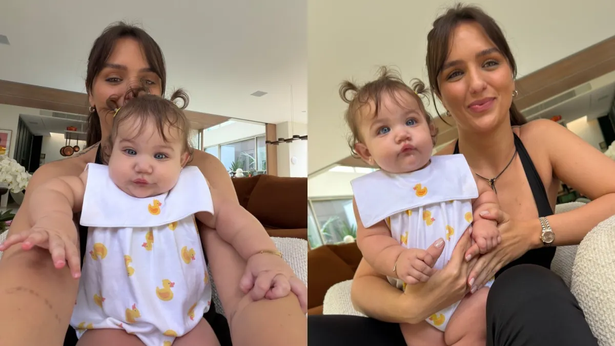 Rafa Kalimann compartilha novos cliques com Zuza e fãs apontam: 'Mini Rafa