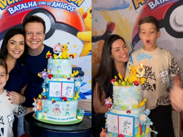Thais Fersoza mostra festa Pokémon de Teodoro, filho com Michel Teló