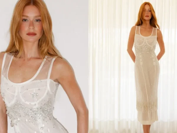 Marina Ruy Barbosa ousa em vestido transparente e é elogiada