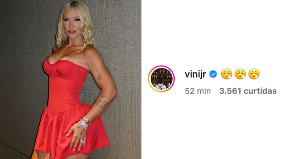 Vini Jr. reage a foto de Virginia após polêmica com atriz