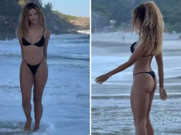 Gabriela Loran nega edição em vídeo de biquíni: 'Corpo é assim