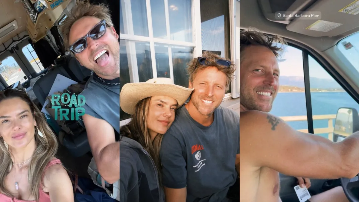 Alessandra Ambrósio curte road trip romântica na costa oeste dos EUA