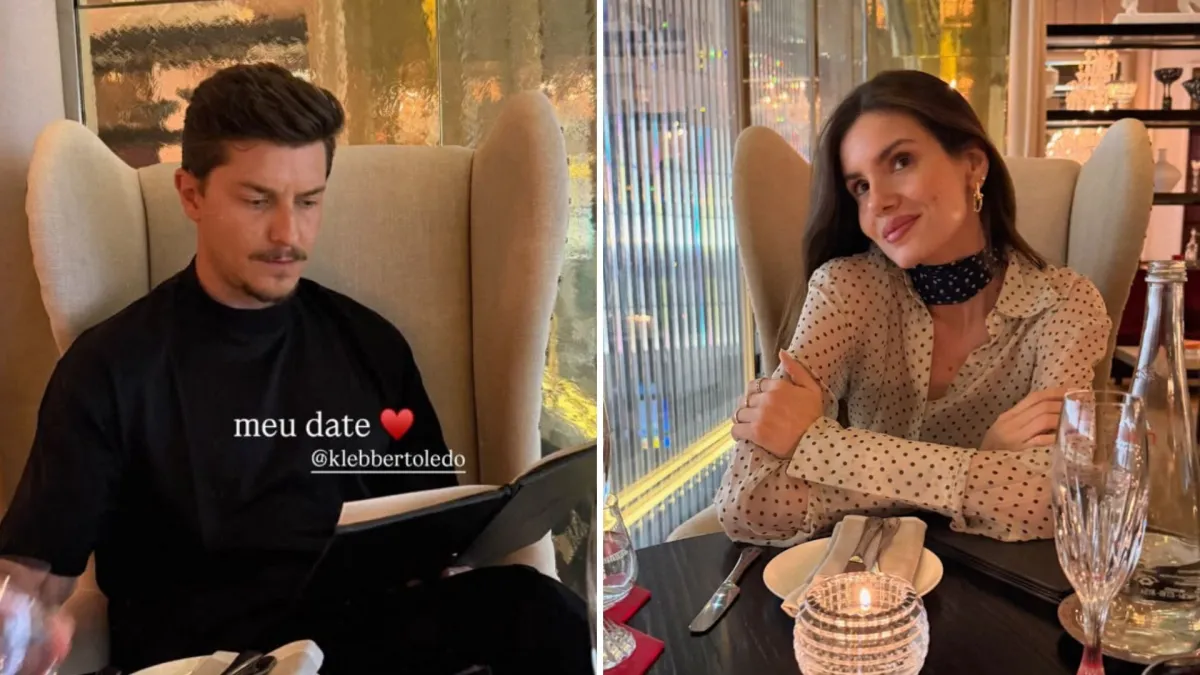 Camila Queiroz e Klebber Toledo: date romântico