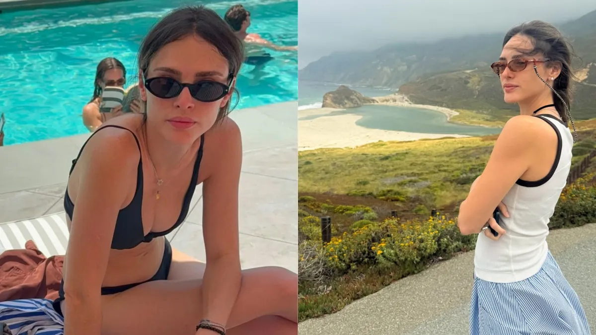 Isabelle Drummond curte férias nos EUA após fim de novela