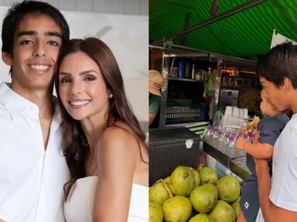 Carol Celico vai à feira com filhos e encanta web: 'Melhores memórias