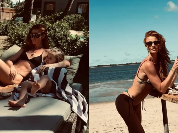 Cintia Dicker curte refúgio paradisíaco na Bahia com a filha